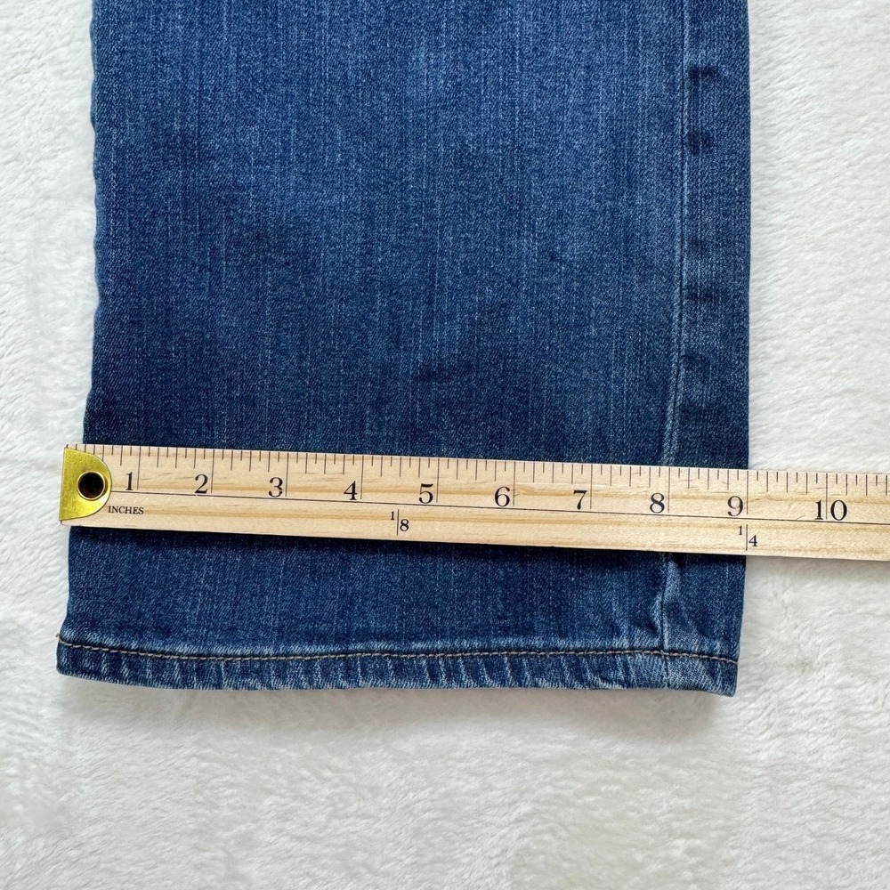 Gap Jeans Women 14/32R Dark Blue Premium Bootcut Mid Rise Stretch Denim Pants - Picture 5 of 13